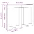 Armario colgante vidrio madera roble artisan 80x31x60