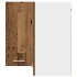 Armario colgante de esquina madera envejecida 57x57x60