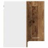 Armario colgante de esquina madera envejecida 57x57x60