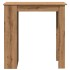 Mesa alta con estante madera roble artisan 102x50x103,5