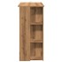 Mesa alta con estante madera roble artisan 102x50x103,5