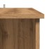 Mesa alta con estante madera roble artisan 102x50x103,5