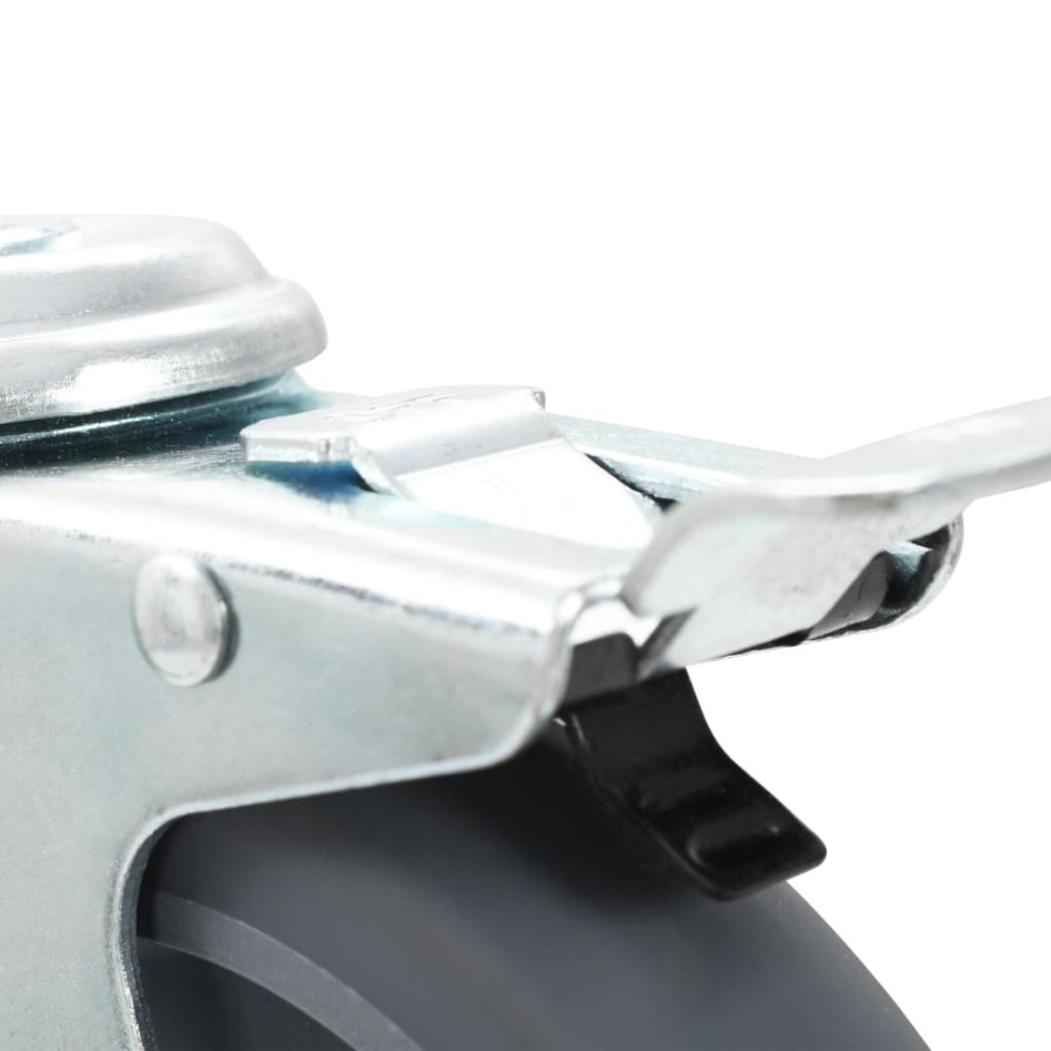 Ruedas giratorias con agujero pasador 8 unidades 125