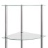 Estantería 6 niveles vidrio templado transparente 30x30x160