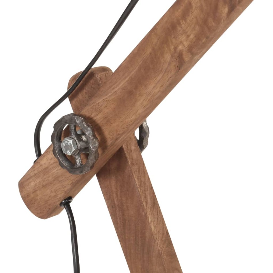 Lámpara de mesa industrial redonda latón 58x18x90 cm