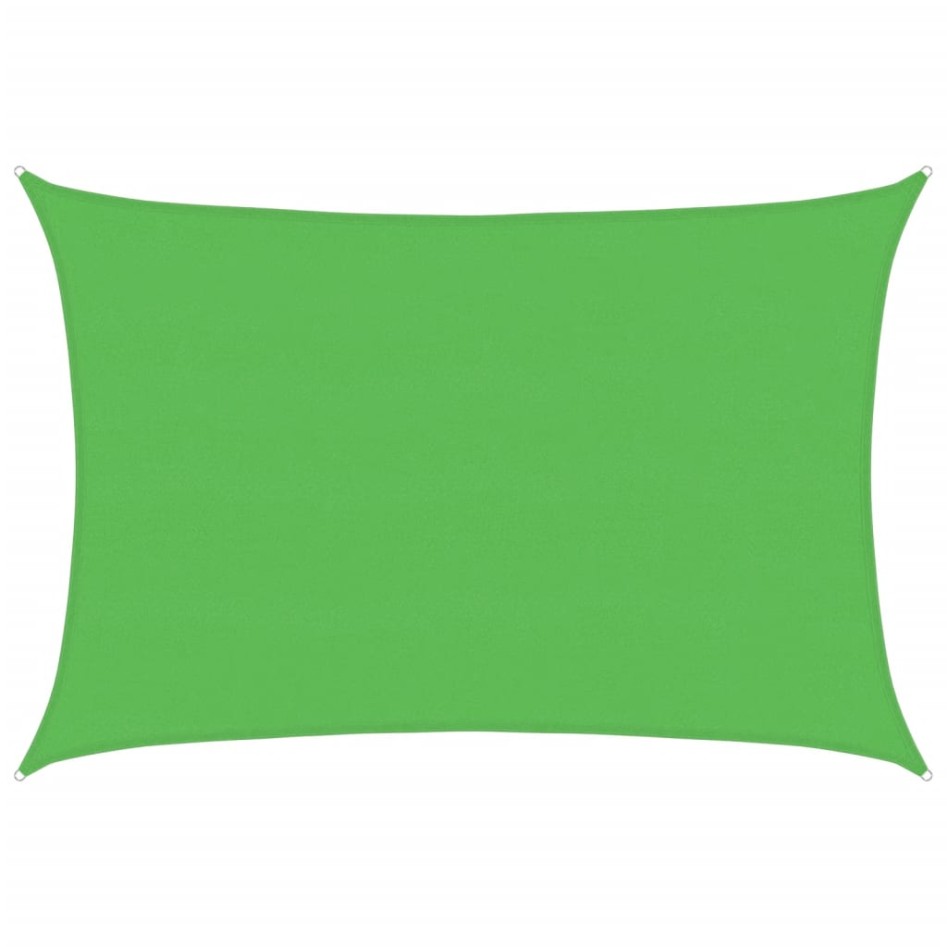 Toldo de vela HDPE verde claro 160 g/m² 5x6