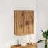 Armario de pared madera ingeniería marrón roble 69,5x34x90