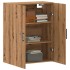 Armario de pared madera ingeniería marrón roble 69,5x34x90