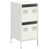 Aparador de acero laminado en frío blanco 35x39x73,5