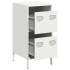 Aparador de acero laminado en frío blanco 35x39x73,5