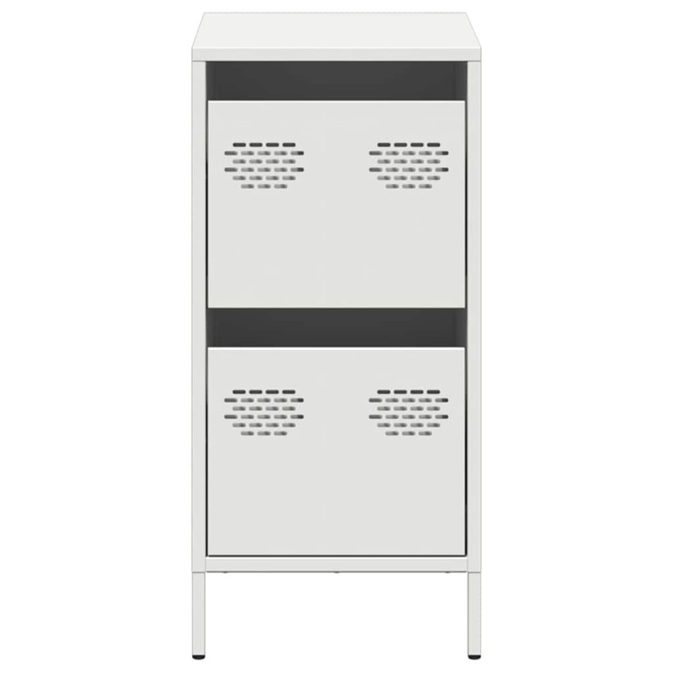 Aparador de acero laminado en frío blanco 35x39x73,5