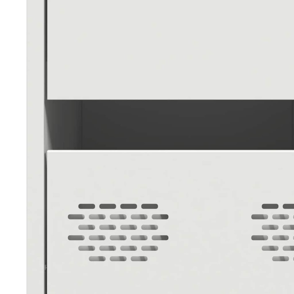 Aparador de acero laminado en frío blanco 35x39x73,5