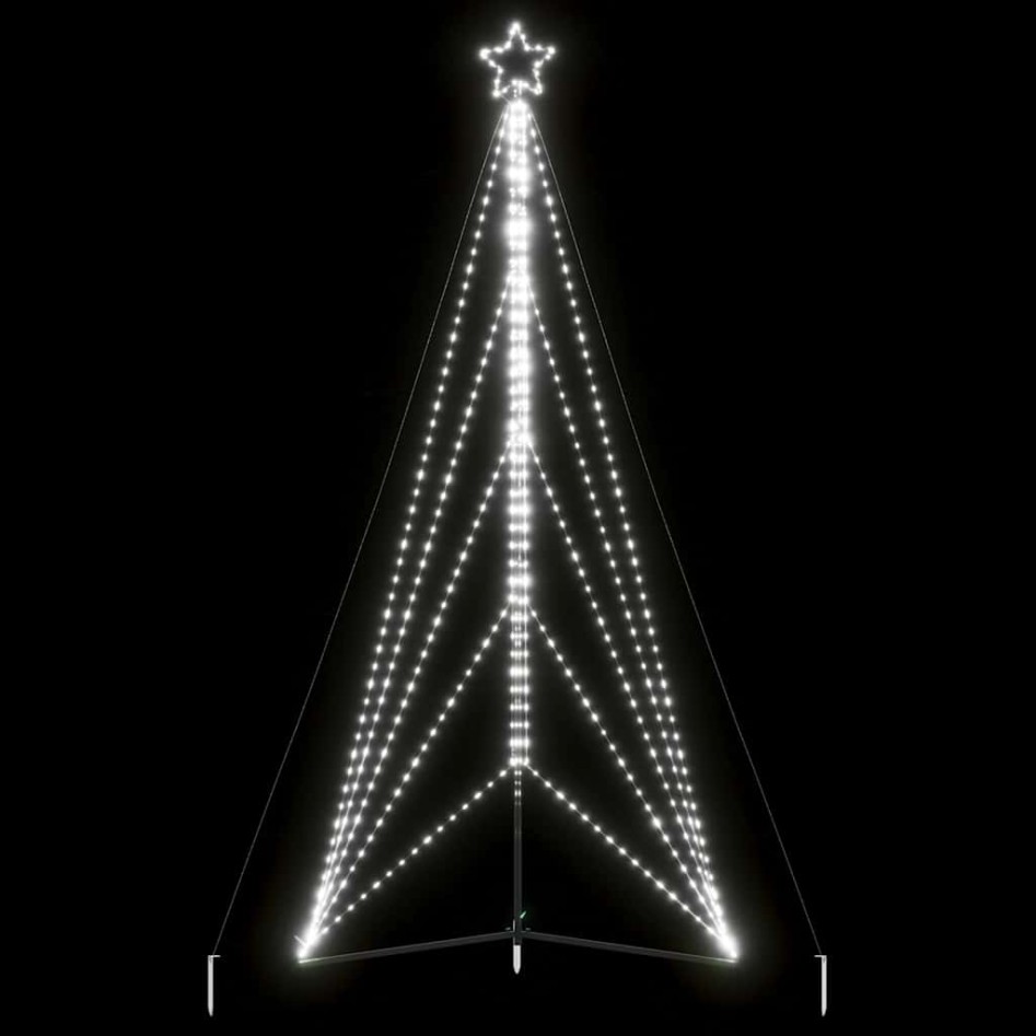 Árbol de Navidad LED 615 LEDs blanco frío 404,5