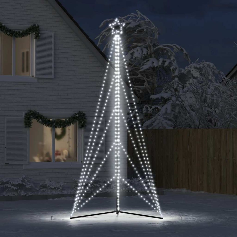 Árbol de Navidad LED 615 LEDs blanco frío 404,5