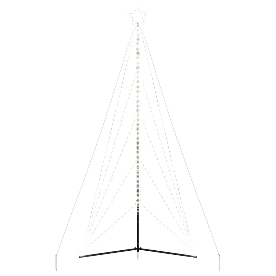 Árbol de Navidad LED 615 LEDs blanco frío 404,5