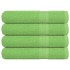 Toallas 4 uds verde manzana 100x200 cm 360