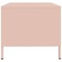 Mesa de centro acero laminado en frío rosa 68,5x50x43,5