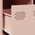 Mesa de centro acero laminado en frío rosa 68,5x50x43,5