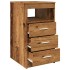 Cajonera de madera contrachapada madera vieja 40x50x76