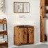Juego de muebles de baño 2 piezas madera ingeniería