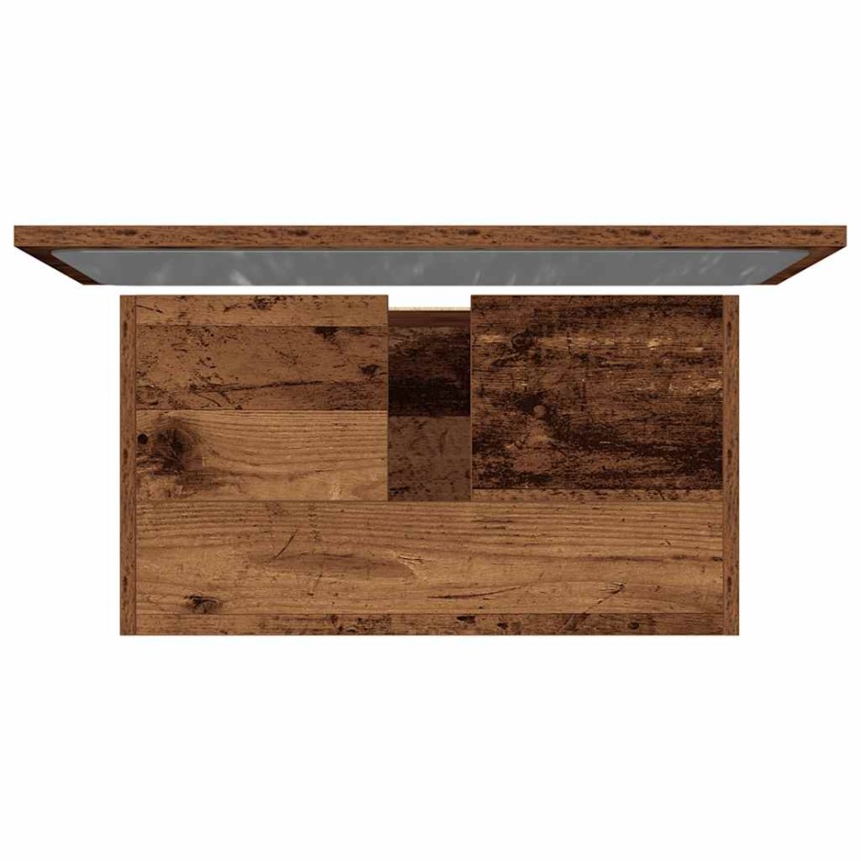 Juego de muebles de baño 2 piezas madera ingeniería