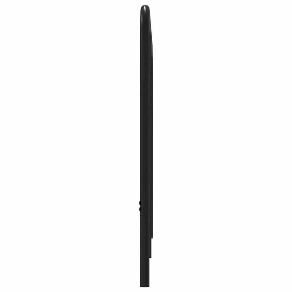 Cabecero de acero y madera de ingeniería roble ahumado 180