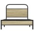 Estructura de cama sin colchón 100x190 cm madera roble
