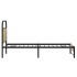 Estructura de cama sin colchón 80x200 cm madera roble