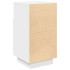 Mesilla de noche con 2 cajones blanca 36x36x68