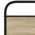 Cabecero de acero y madera de ingeniería roble Sonoma 160
