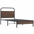 Estructura de cama sin colchón 100x200 cm madera marrón