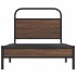 Estructura de cama sin colchón 100x200 cm madera marrón