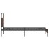 Estructura de cama sin colchón 100x200 cm madera marrón