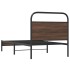 Estructura de cama sin colchón 100x200 cm madera marrón