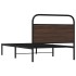 Estructura de cama sin colchón 100x200 cm madera marrón