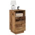 Mesilla de noche con 2 cajones madera vieja 36x36x68