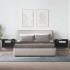 Mesitas de noche de pared 2 unidades negra 45x26x28,5