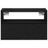 Mesitas de noche de pared 2 unidades negra 45x26x28,5