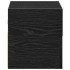 Mesitas de noche de pared 2 unidades negra 45x26x28,5