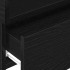 Mesitas de noche de pared 2 unidades negra 45x26x28,5