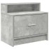 Mesillas de noche con cajón 2 uds gris hormigón 51x31x47