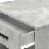 Escritorio con cajón estante madera contrachapada gris