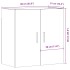 Armario pared madera ingeniería envejecida 60x31x60