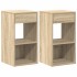 Mesillas de noche con cajón 2 uds roble sonoma 35x34x66,5