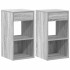 Mesillas de noche con cajón 2 uds gris sonoma 35x34x66,5