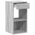 Mesillas de noche con cajón 2 uds gris sonoma 35x34x66,5