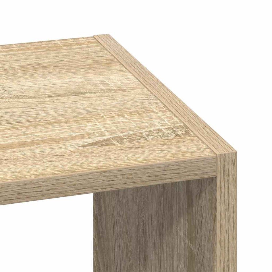 Estanterías 2uds apilables de madera de ingeniería roble