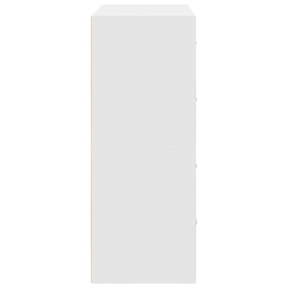 Armarios con 2 cajones 2 uds blanco 60x31x40