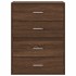 Armarios con 2 cajones 2 uds roble marrón 60x31x40