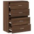 Armarios con 2 cajones 2 uds roble marrón 60x31x40